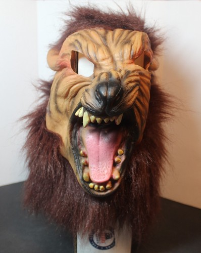 Máscara de Halloween de hombre lobo de goma cabeza completa tamaño adulto con piel realista - ¡ATERRADORA! - Imagen 3 de 4