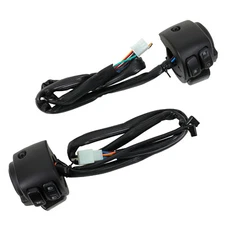 Motorcycle 1" Handlebar Switches Control and Wiring Harness For Harley 1996-2012