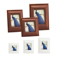 4x4"4x6"5x7" Wood Picture Frame Gallery Display Wall Tabletop Home Bedroom Decor
