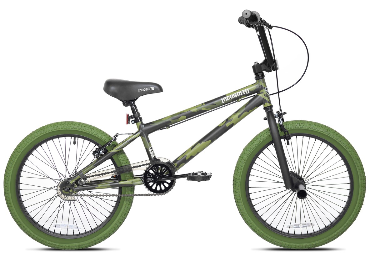 20 In Incognito Boy's BMX Bike Kids NEW FAST to 12 Years Green