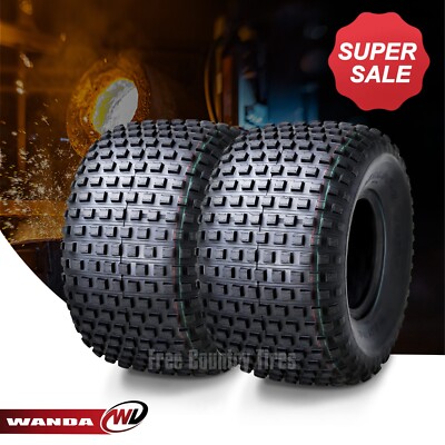 Set 2 WANDA ATV tires 22X11-8 22x11x8 4PR Knobby