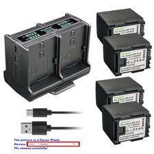 Kastar Battery Quadruple Charger for Canon BP-809/B/S, BP-819, BP-827 Battery