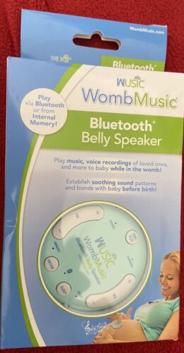 Wusic Womb Music Bluetooth Belly Speaker *NEW* Open Box - Foto 1 di 6