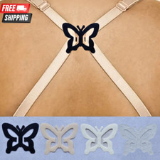 4pcs Butterfly Bra Strap Clips Lingerie Tool Non-Slip Bra Strap Clasps for Women