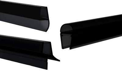 REHAU Joint de porte en verre 6-8 Remplacement Douche Universel Noir