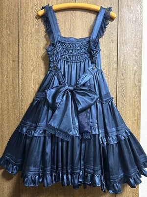 Angelic Pretty Jumper Skirt Satin Dot Navy Jsk | eBay Angelic Pretty Jumper Skirt Satin Dot Navy Jsk | eBay