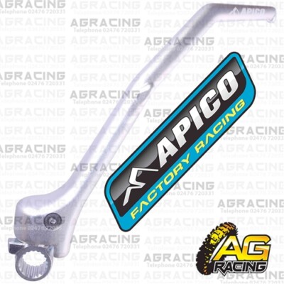 Apico Silber Kickstarthebel Pedal für Honda CR 250 1997-2007 Motocross Enduro