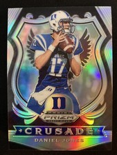 Daniel Jones 2020 Prizm Draft Picks Crusade Silver Prizms Parallel Duke Giants
