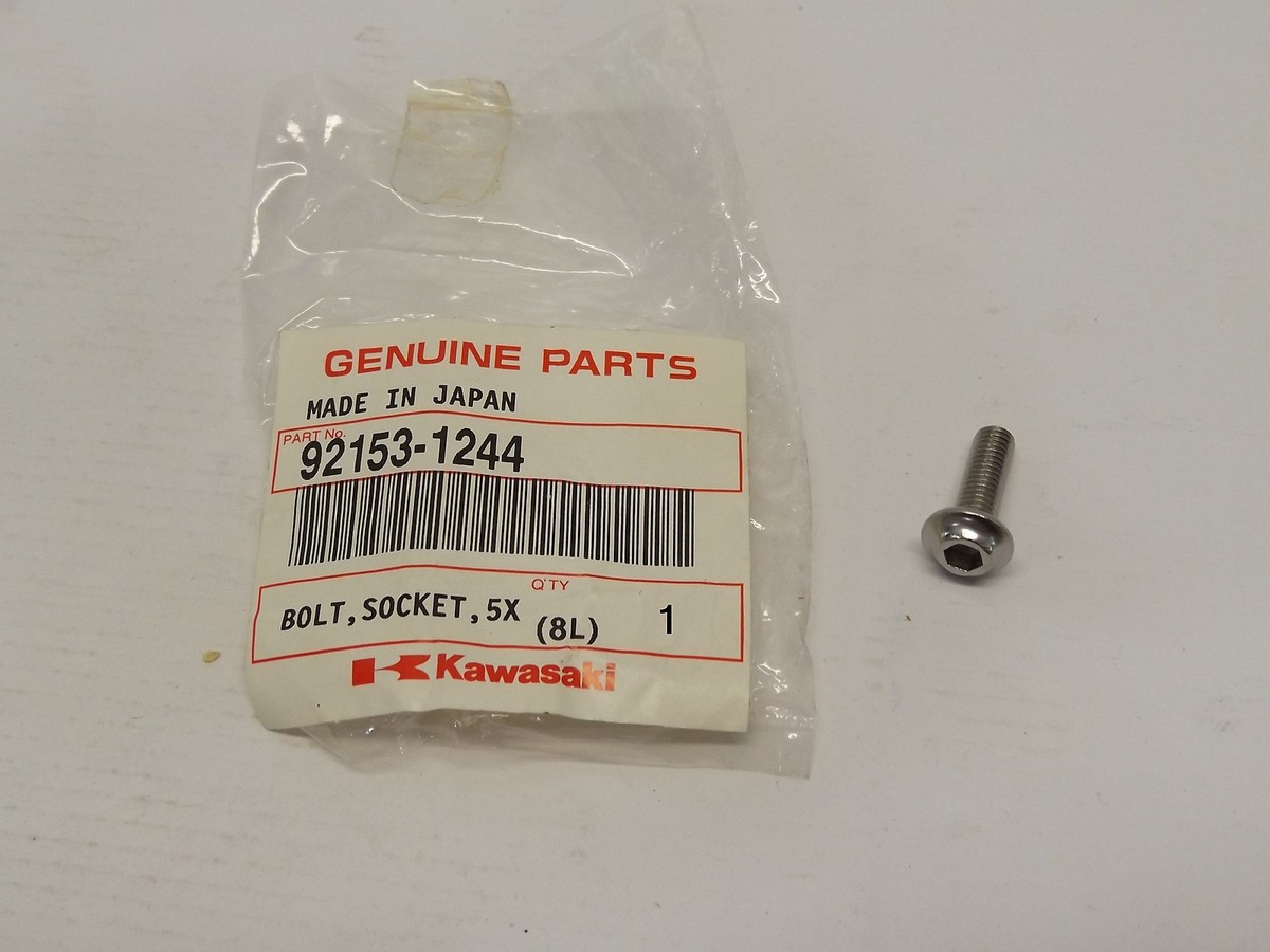NOS KAWASAKI 92153-1244 COWLING SOCKET BOLT 5X16 ZX636 ZX600