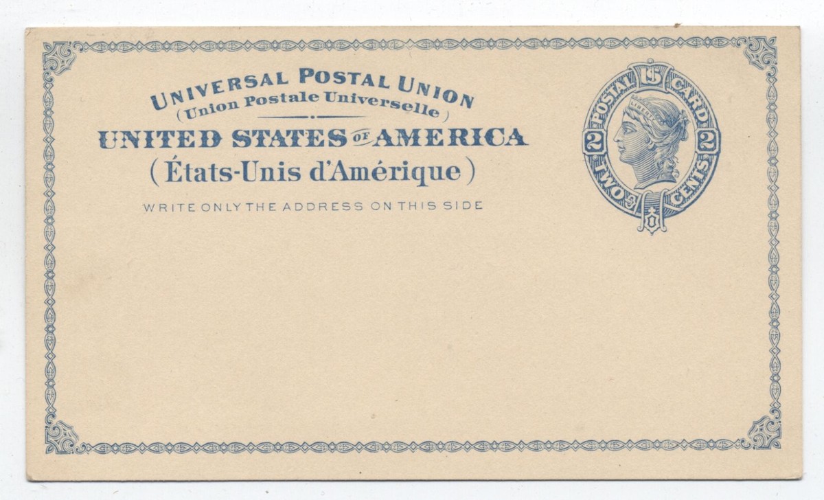 ザ・トレンド 1988 UPU UX6 mint postal card 1879 2ct blue Liberty UPU rate [y8988] | eBay