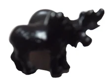 Sierra Lifestyles Cabinet Knob Black Wrought Iron Moose 1.5" x 1" Lodge Rustic