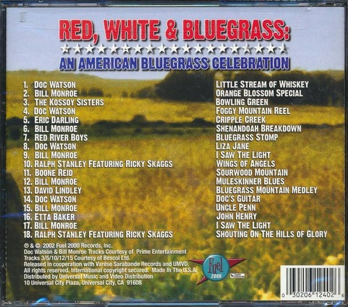 Red, White And Bluegrass: An American Bluegrass Celebration *NEW* CD Doc Watson - Picture 2 of 2