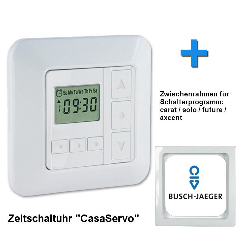 Rolladen-Zeitschaltuhr Für Busch-Jäger Duro 2000/Reflex – Mit Urlaubsmodus, Sommer/Winterzeit, Unterputz