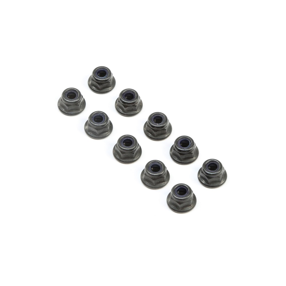 Team Losi Racing M4 Flanged Lock Nuts 10 TLR245017 Gas Car/Truck Replacement