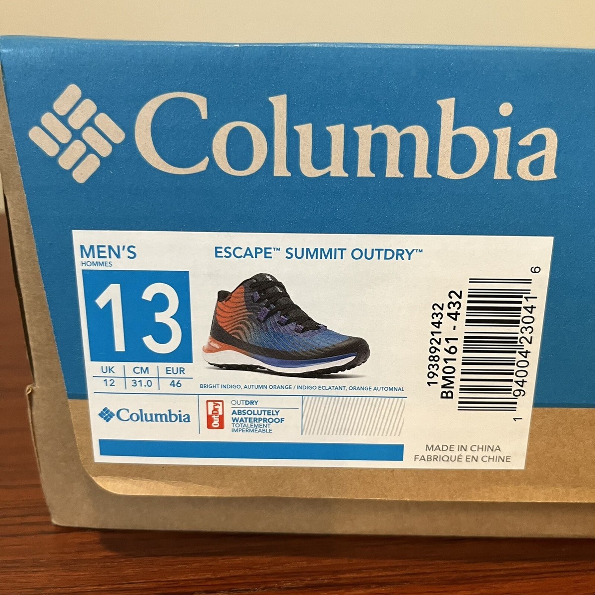 Columbia Escape Summit Outdry Men\'s Black Hiking Shoes BM0161-010 US Size 11 Columbia Escape Summit Outdry Men main image 4