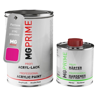 Pantone 219C Red glänzend Acryl Lack 1,5 Liter 1500 ml Dose inkl. Härter