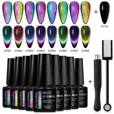 11/9/10Pcs Cat Gel Nail Polish 9D Gel Nail Art Soak Off UV Gel Varnish Nails Kit
