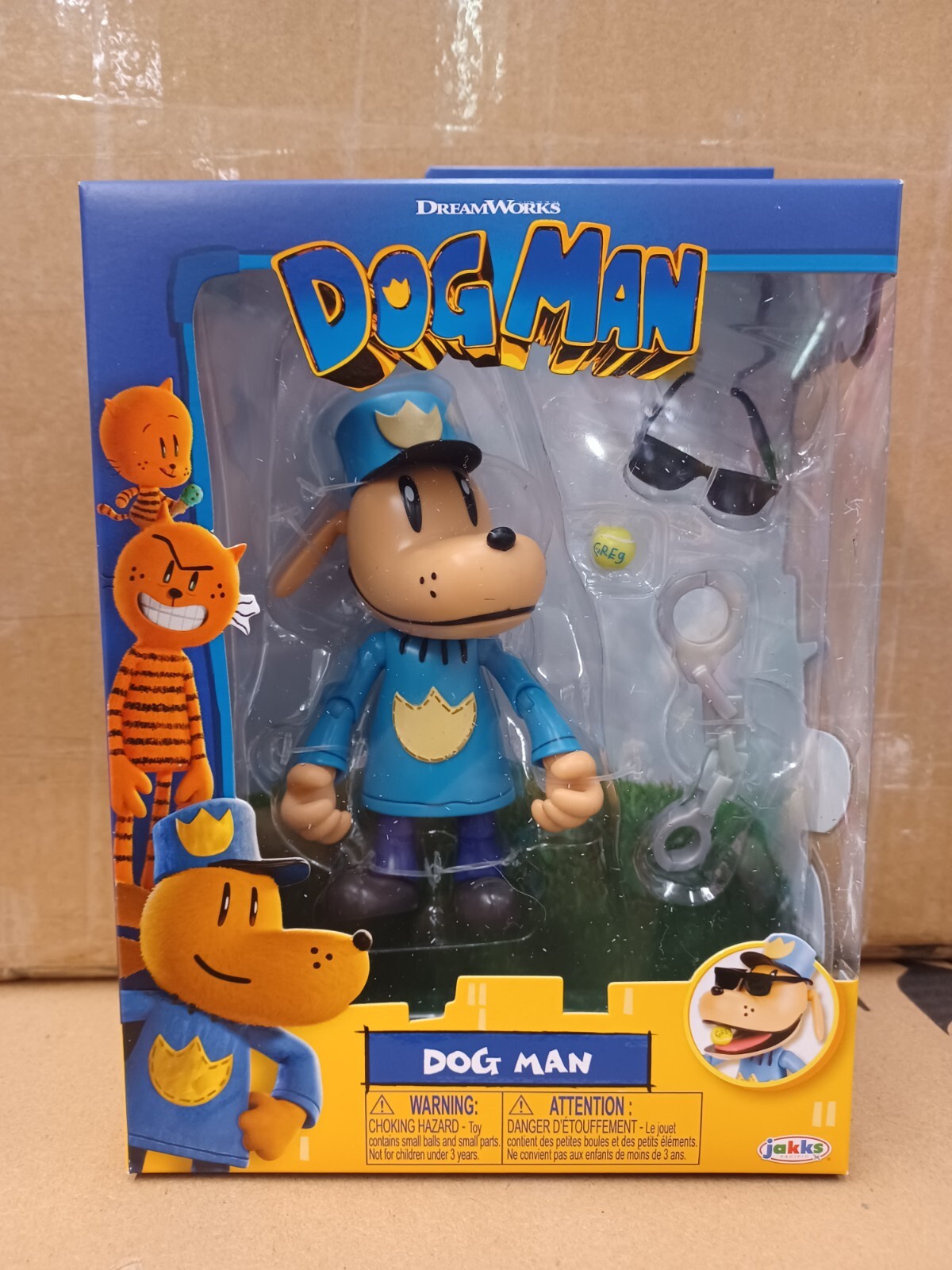 Jakks Pacific Dreamworks New Movie Dog Man 5 Inch Dog Man Figure Brand New