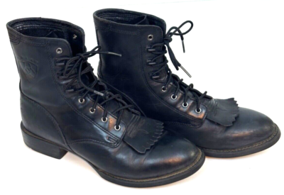 Ariat Heritage Lacer Boots 33501 Black Womens sz. 6.5 Lace Up