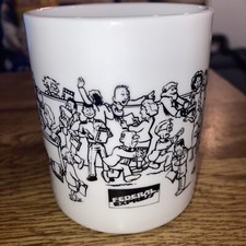 Federal Express Join the Crowd Vintage Promotional Coffee Cup Mug 3-7/8"T Fedex