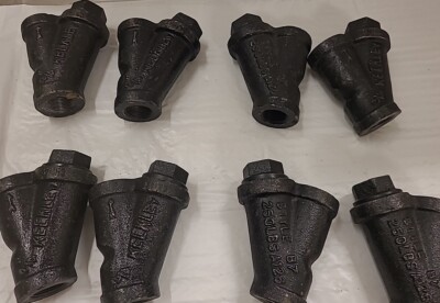 8 KECKLEY, STYLE B7, 250 LBS, Y-CAST IRON THREADED STRAINER VALVE, 3/4'' 