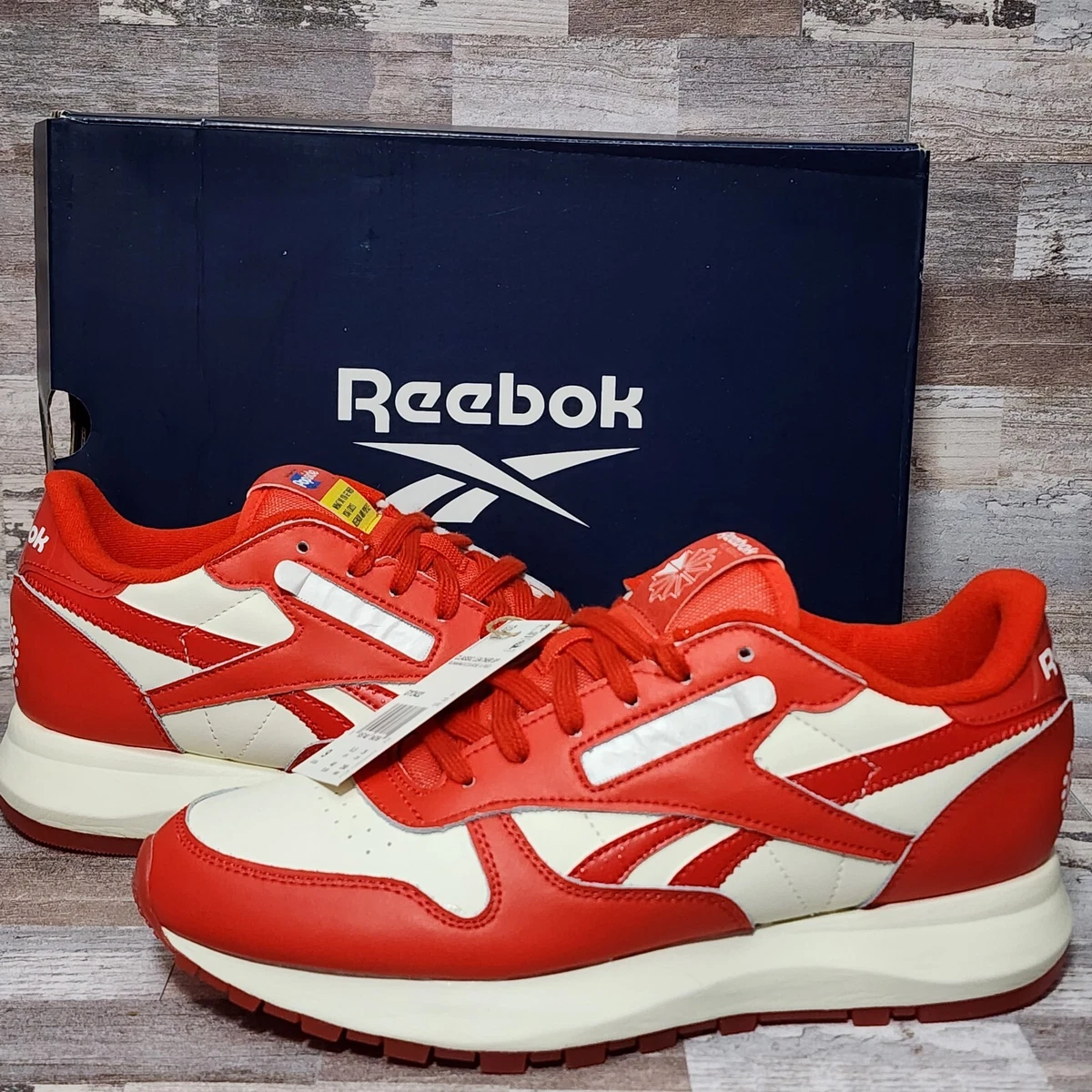 Reebok Classic Leather SP Popsicle Sneakers Shoes Womens Sz 9 Red