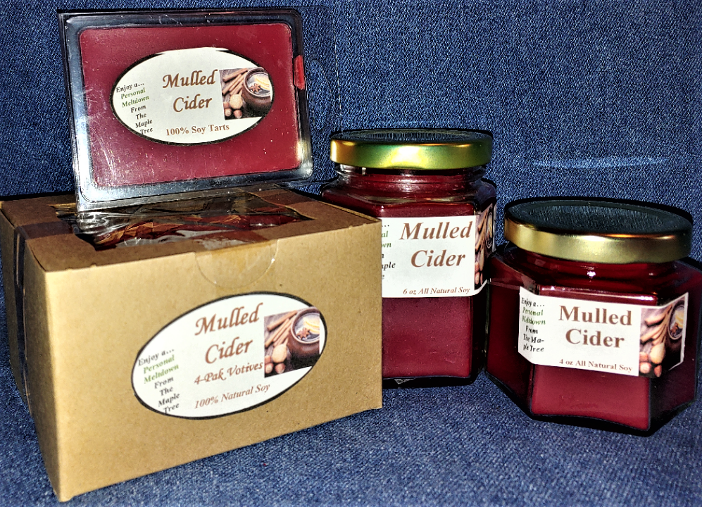 *NEW* Hand Poured Fall Autumn Scents Soy Candles, Tarts & Votives - Mulled Cider