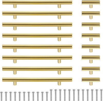 8 Stück T-Zuggriffe(160mm Bohrungsmitte)，8Stück T-förmige Einzelloch-Abzieher (Z