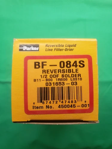 Parker Bf-084S Reversible Filter Dryer,1/2 In ODF Solder (Sweat). New.