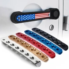 Xprite Aluminum Door Grab Handle Inserts Cover Trim for 07-18 Jeep Wrangler JK