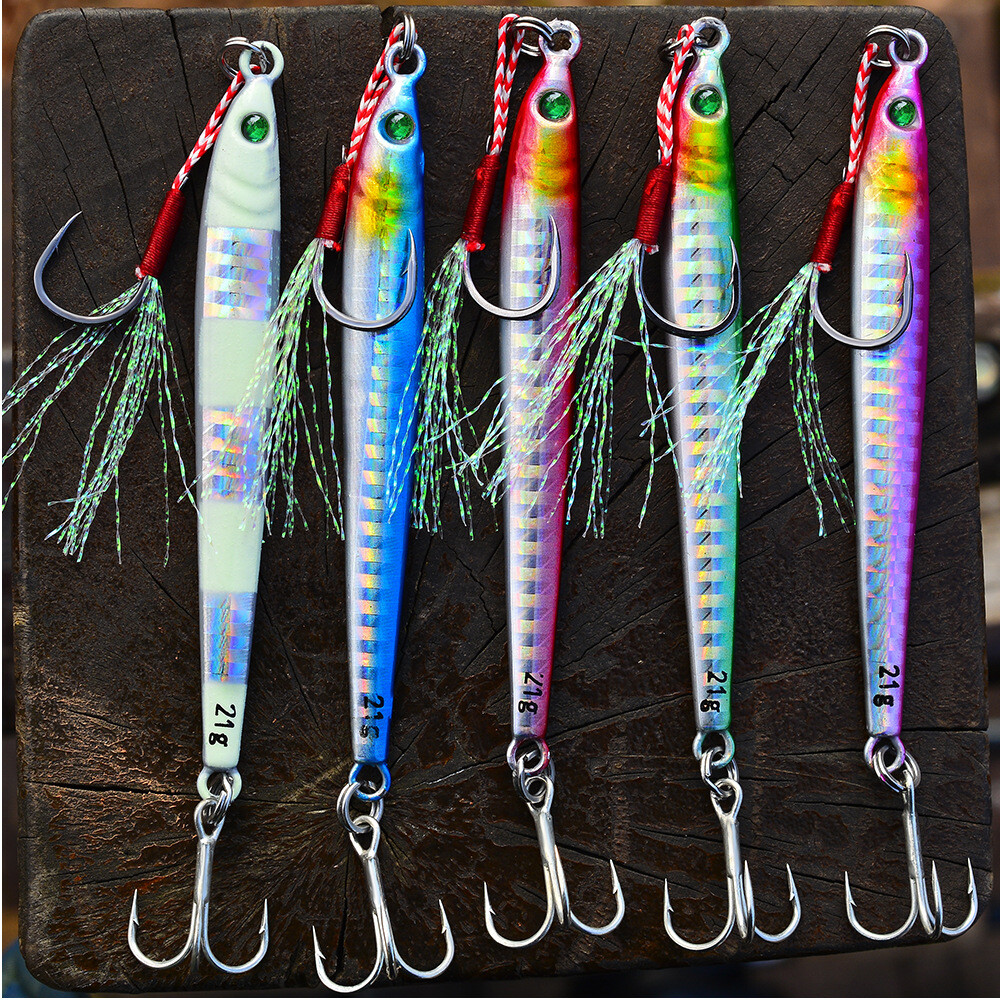 5PCS Micro Jig Butterfly Metal Lure for Tuna Slow Jigging Fishing