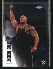 The Rock 2020 Topps Chrome WWE #64 WRESTLING Card