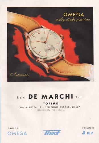PUBBLICITA' 1949 OMEGA AUTOMATIC OROLOGIO ALTA PRECISIONE LUSSO CLASSE  MODELLI | eBay