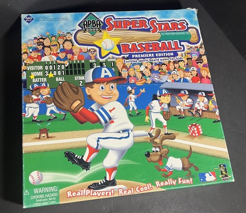 2000 APBA SUPERSTARS BASEBALL PREMIERE EDITION BOARD GAME FOR KIDS - Cards NM