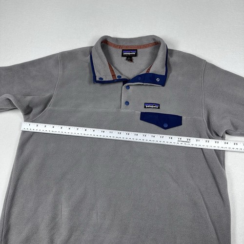 Patagonia Synchilla Grey Fleece Snap T Pullover Men’s Size XL - Picture 8 of 8