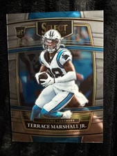 2021 Panini Select Terrace Marshall Jr. Concourse Rookie Football Card Carolina