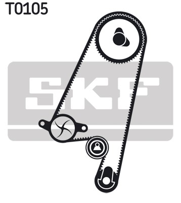 1X SKF Vkma 05402 Zahnriemensatz FüR Opel Vauxhall Daewoo Chevrolet Holden-image