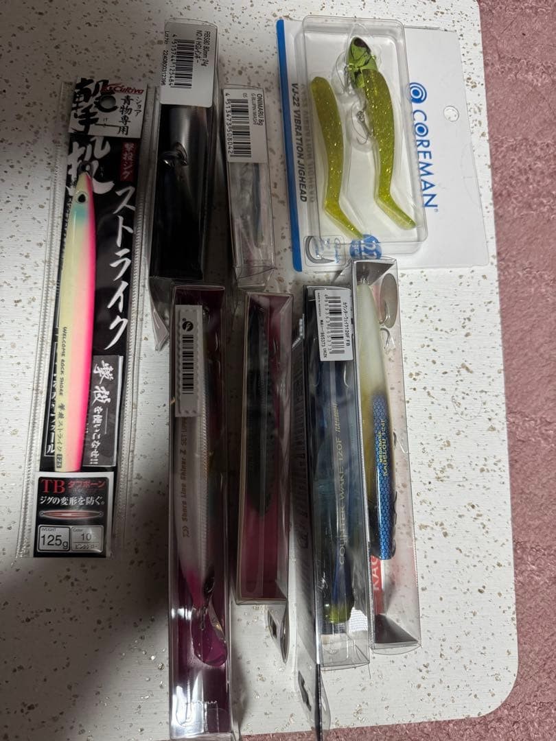 Fishing Lure New item8 popular lures Mayfly 124F Set Upper VJ22 Shooting Jig and - Image 4