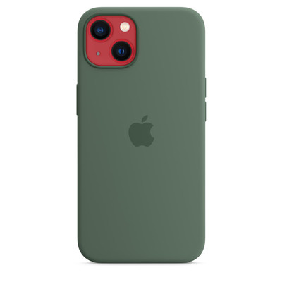 Custodia IPhone 13 Con Abete Rosso Ad Acquerello | Cover Foresta Verde Natura | Bumper In TPU Trendy Per Ragazzi E Ragazze