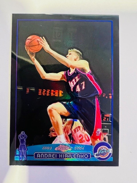2003-04 Topps Chrome Andrei Kirilenko Refractor Black #/500 Jazz