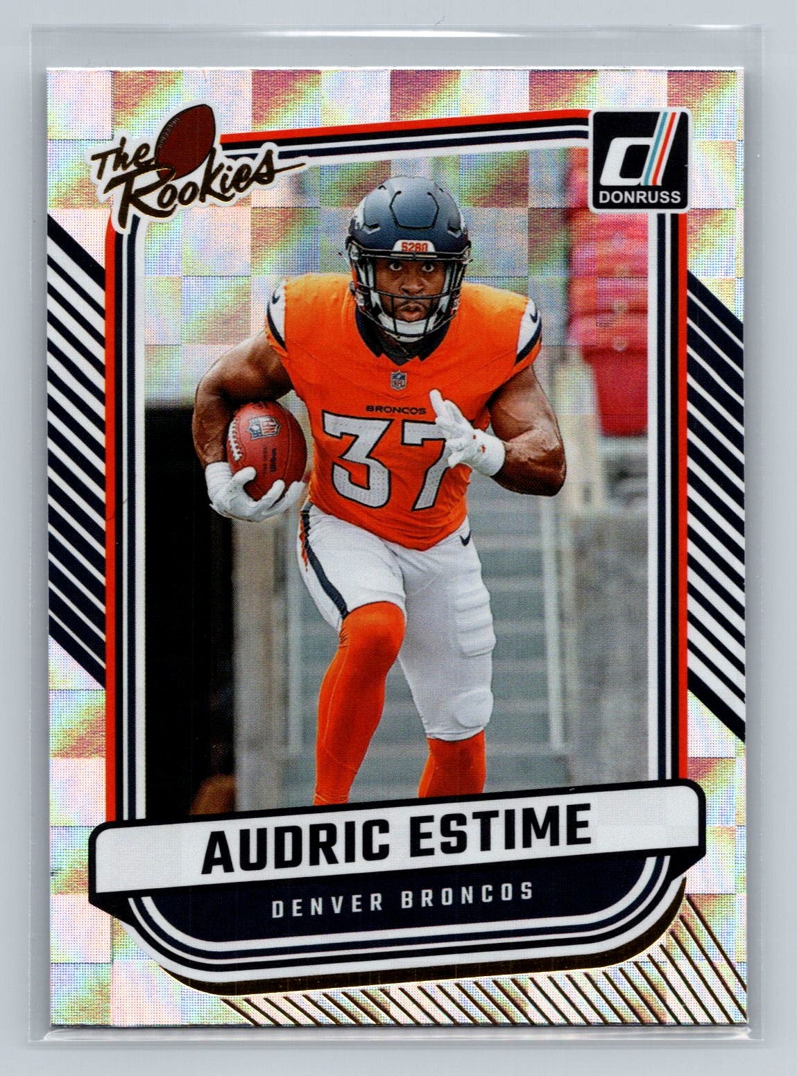 Audric Estime 2024 Donruss #TR-33 The Rookies Denver Broncos