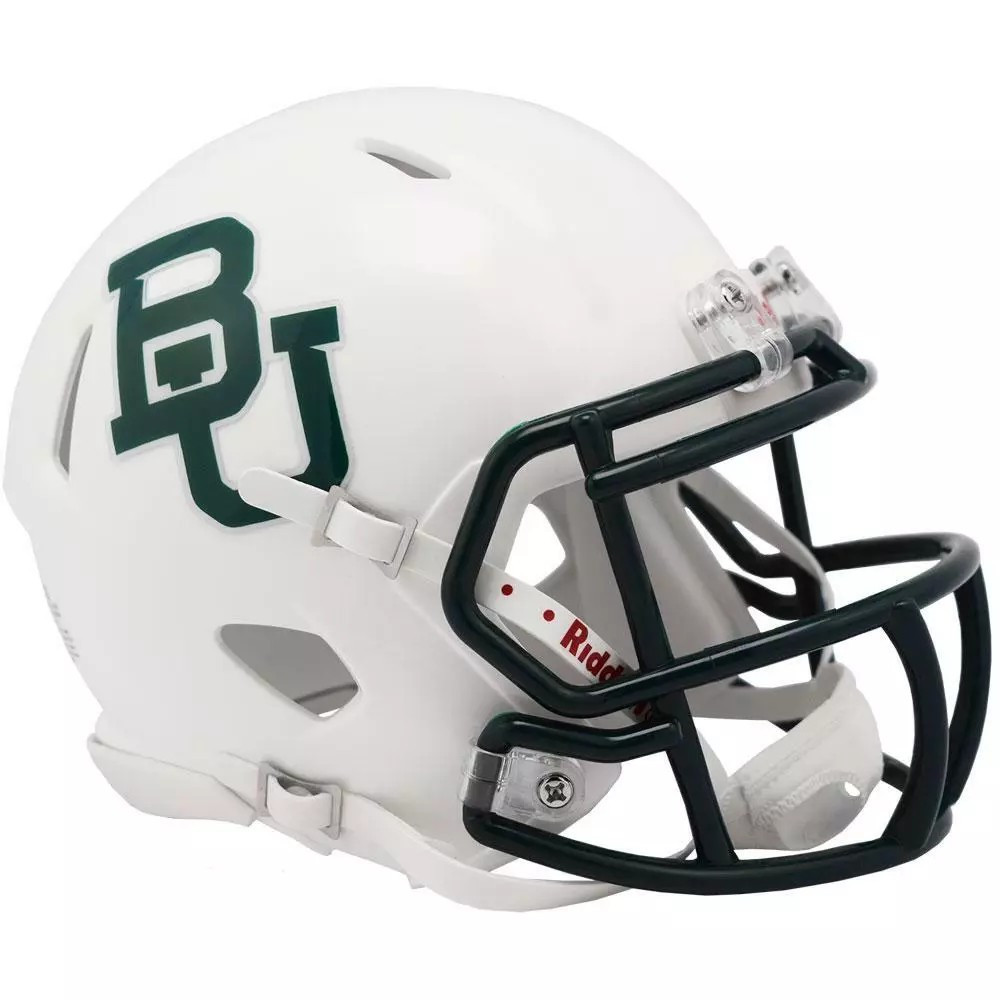 Baylor Bears White Speed Riddell Football Mini Helmet