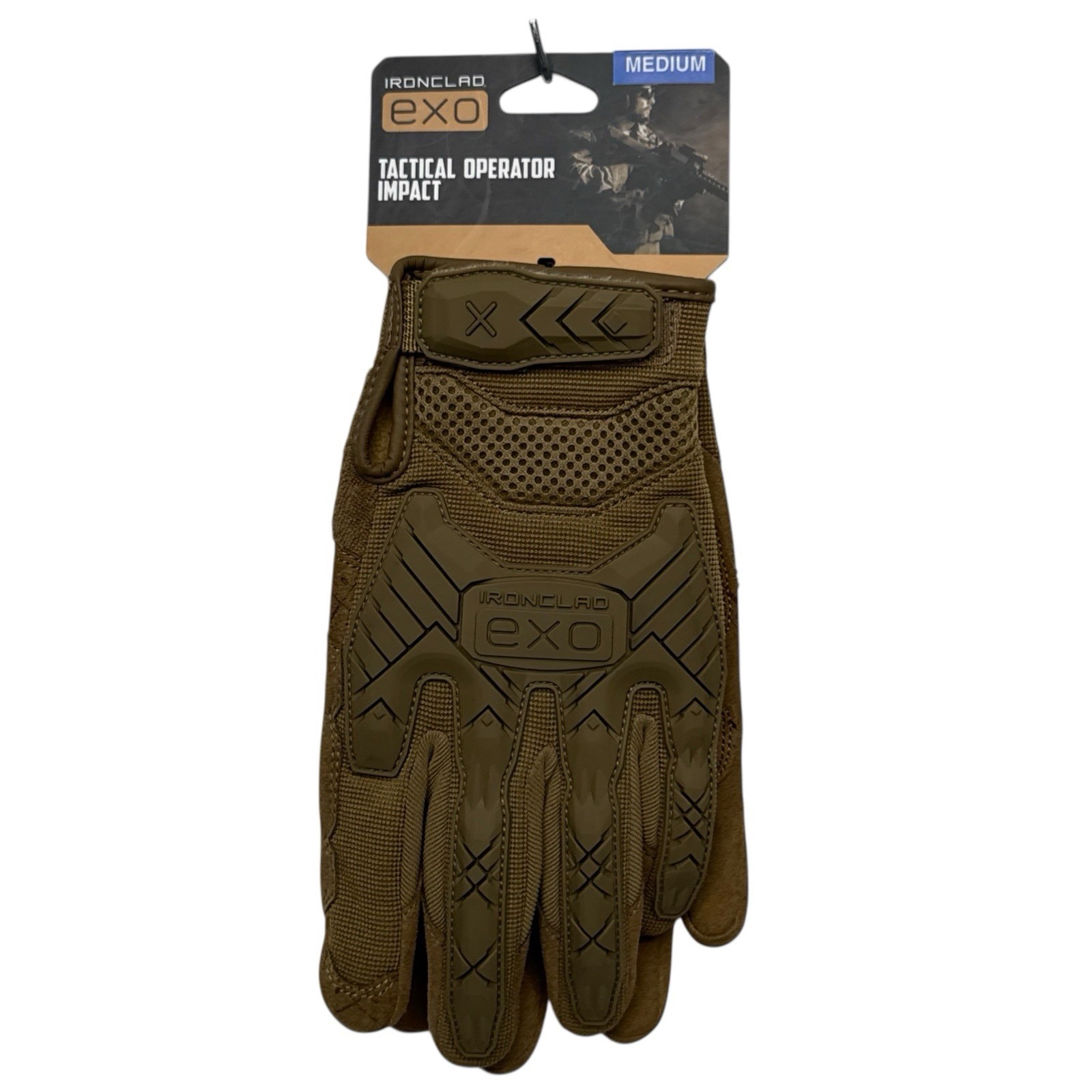 Ironclad EXO Tactical Operator Impact Series Gloves Sizes Medium Coyote