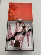 Pleaser Adore Rosa Cromo 6" Tacones de Baile de Aguja Talla 10 Para Mujer