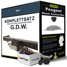Für PEUGEOT Boxer Kasten/Bus Typ 250 Anhängerkupplung starr +eSatz 13pol 11- PKW