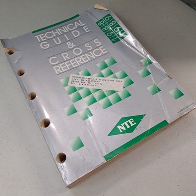 NTE Technical Guide & Cross Reference 1988 Electronics Manual Components 4th
