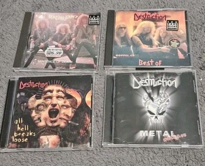 Destruction - Thrash Death Speed Metal 4 CD LOT 1980s 90s. Vg/ex. Nuclear Blast 