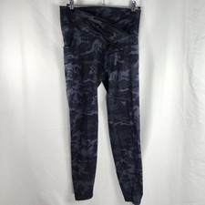 Womens Camo Leggings XL High Waisted V Waistband Pockets Stretch Activewear Gym