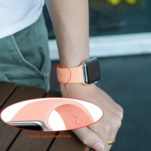 Uhrenarmband 38 mm 42 mm 40 mm 44 mm 41 mm 45 mm weiches Silikonband Ersatzarmband S - Bild 4 von 9