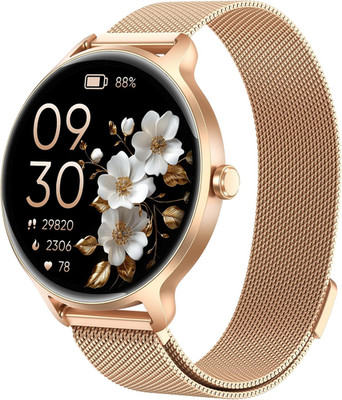 Smartwatch Damen Rund, 1.27'' AMOLED Smart Watch Mit Telefonfunktion, Fitnessuhr